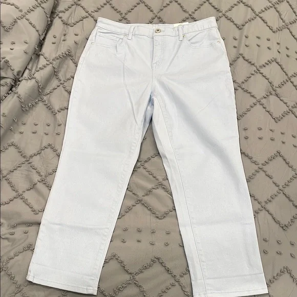 Style & Co Light Blue mid-rise Curvy Capri Jeans size 10 - Picture 6 of 11